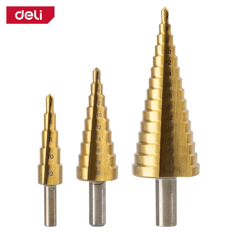 3Pcs Step Drill Bit Set - 3Pcs ريشة بلبل