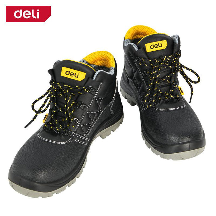 Safety Boots (Size 42) - حذاء عمال مع حماية اسود