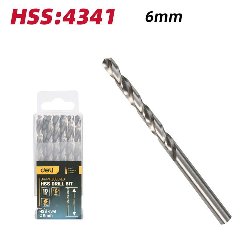 4341 Hss Drill Bit 6mm (10pcs) - HSS 4341 ريشة حديد