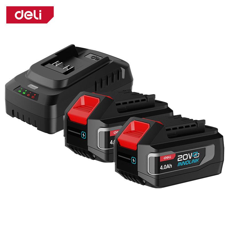 21V Lithium-ion Battery and Charger Set (4.0Ah x2) - (2) شاحن + بطاري