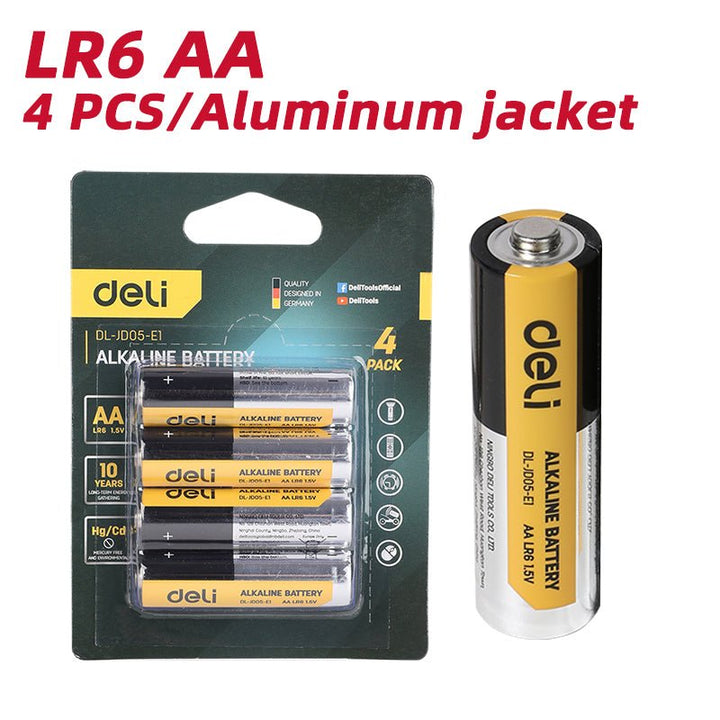 Deli AA Alkaline Battery (4pcs) - بطارية قلوية بحجم AA