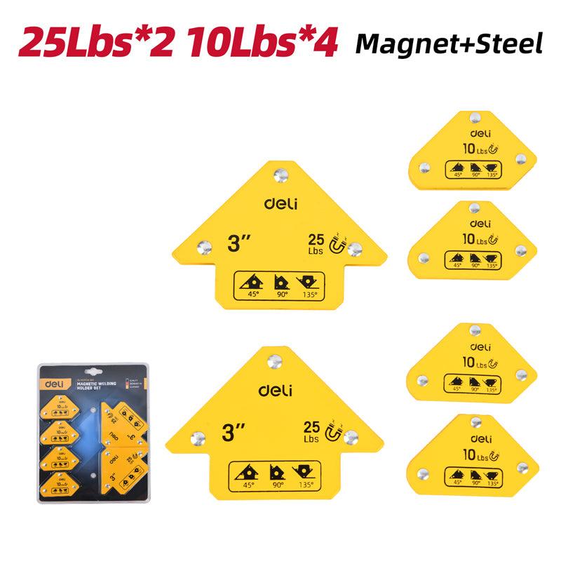 6Pcs Magnetic Welding Holder Set - 6Pcs طقم زوايا جمع لحام صغير