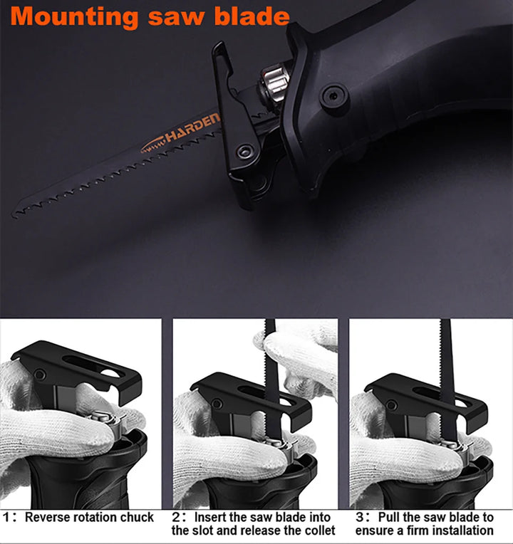900W Electric Reciprocating Saw Kit - منشار كهرباء ترددي مسكة قالب