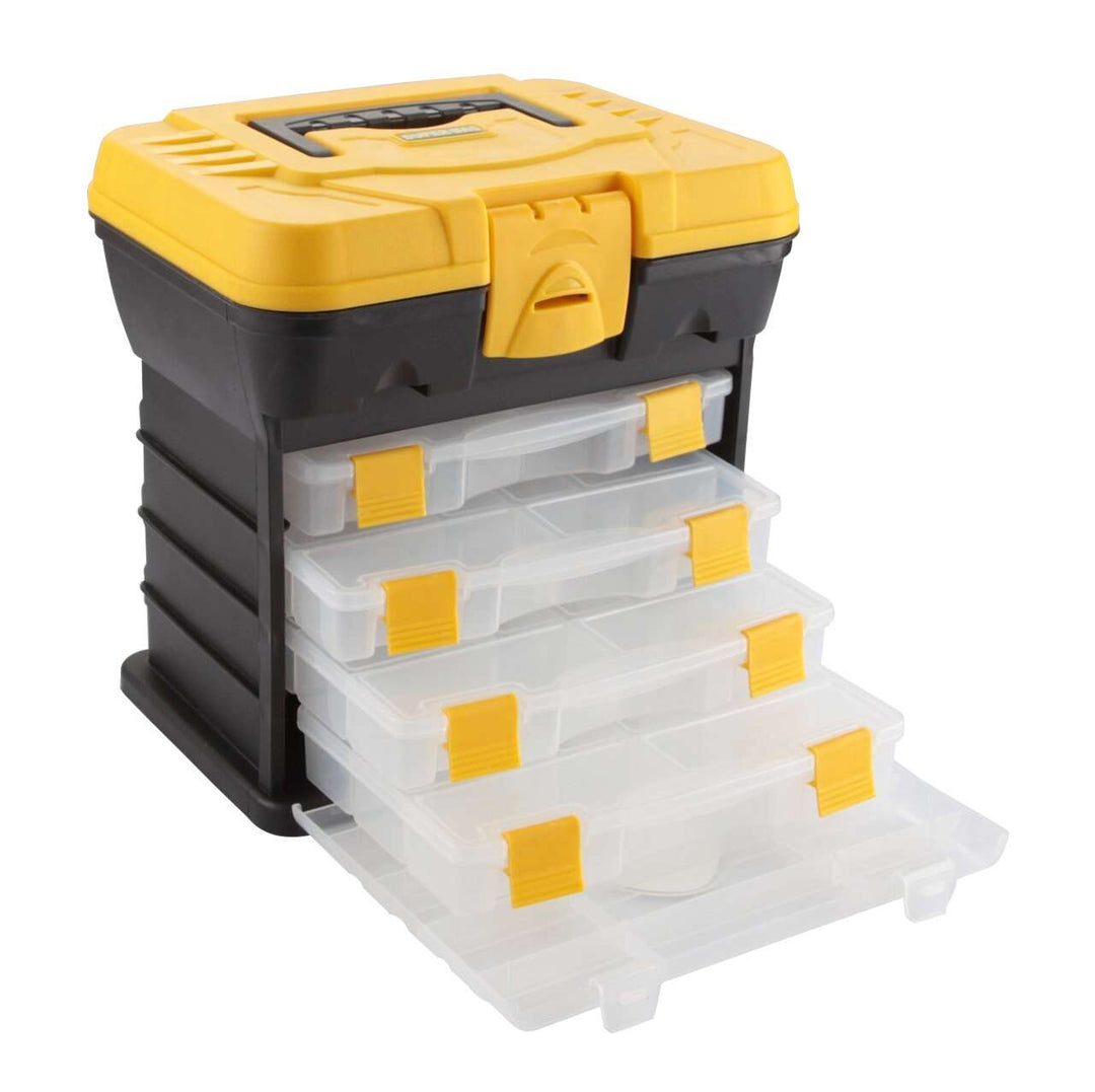 Parts and Tools Organizer with 4 Removable Drawers 27.5×18.2×28 cm - علبة تنظيم قطع