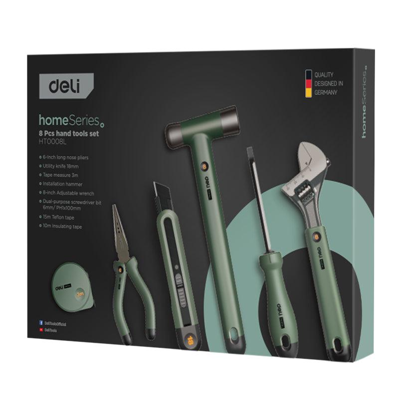 8 Pcs Home Series Tool Sets (Green) - طقم عدة 8 قطع