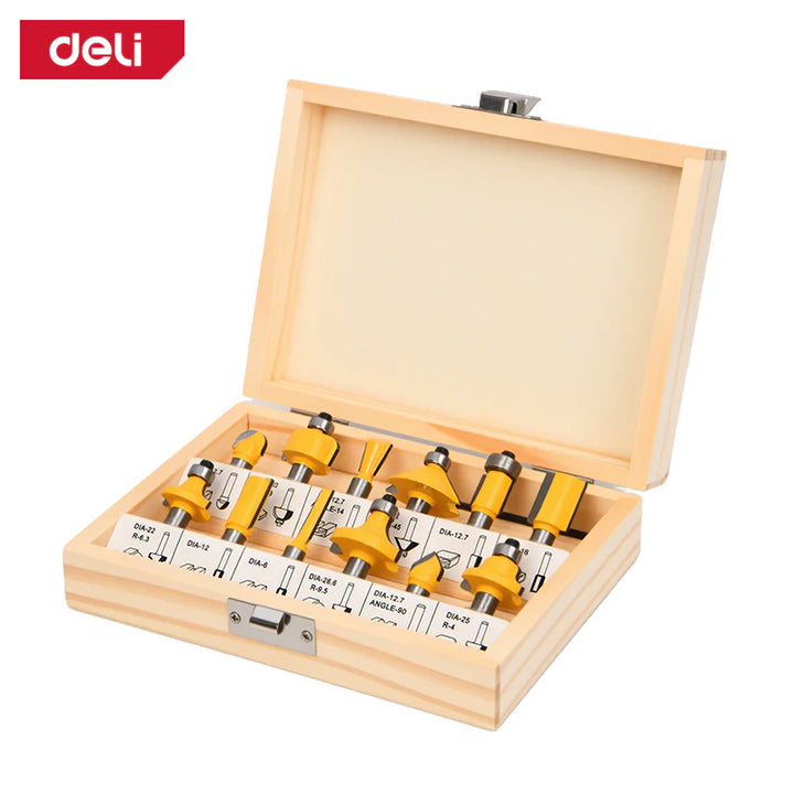 12pcs 6mm Router Bits Set