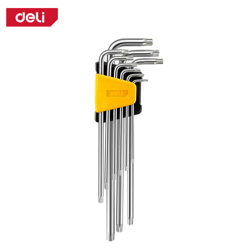 Torx Key Set Extra Long Arm (9pcs) T10-T50 - طقم مفاتيح توركس نجميّة قابلة للطي