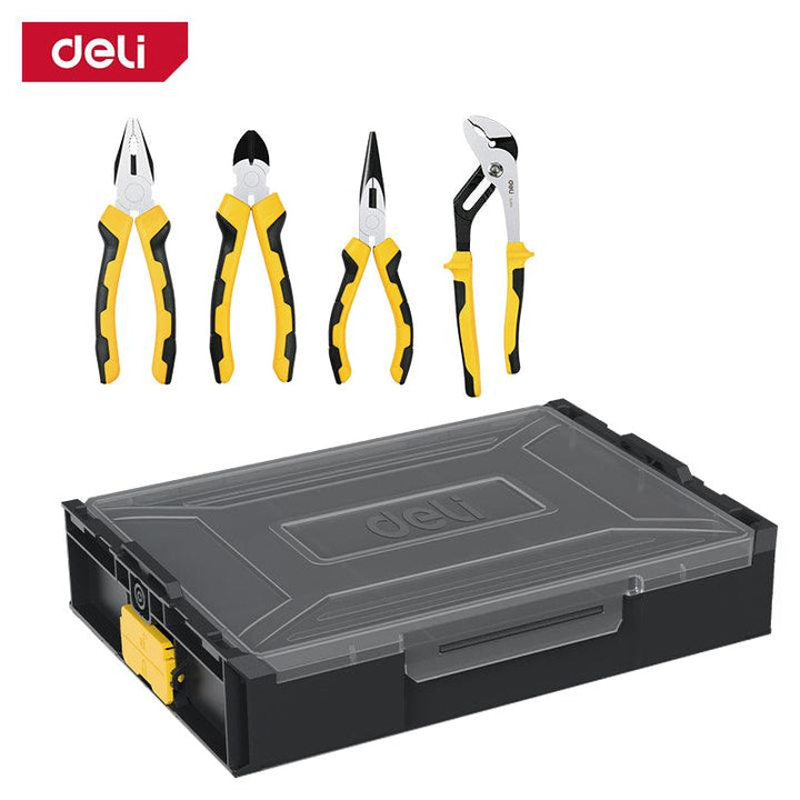 4-Piece Household Tool Set - 4 Pcs طقم تلكوم علبة تكديس