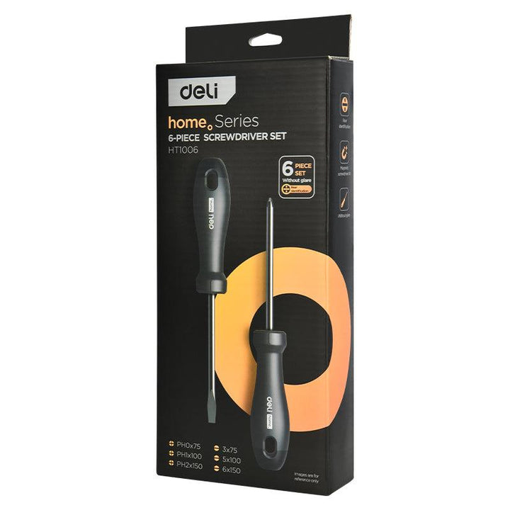 6 Pcs Screwdriver Set (Home Series) - 6 Pcs طقم مفك براغي