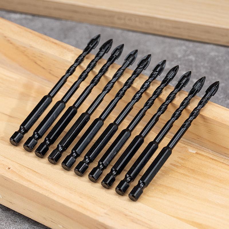 10pcs Glass Drill Bit Set (6mm) - مجموعة 10 قطع من ريش حفر الزجاج