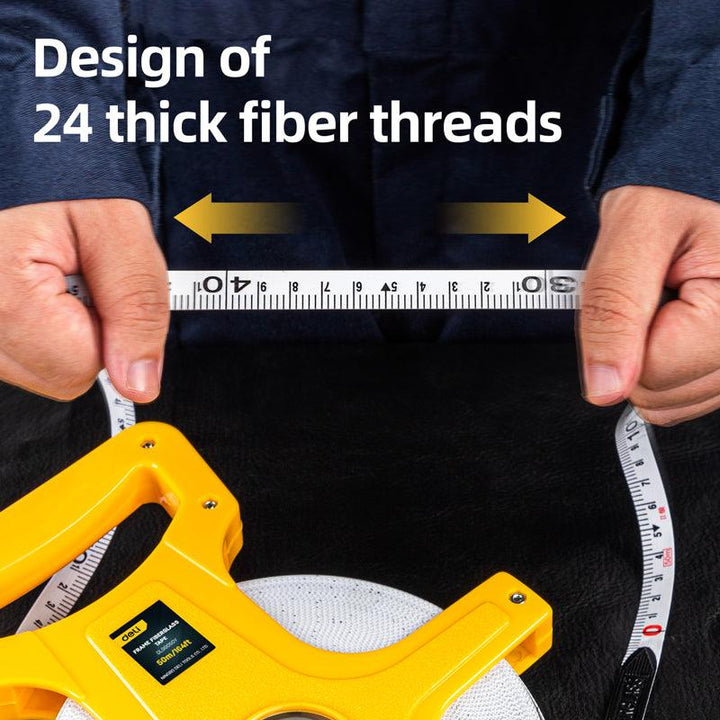 Fiberglass Measuring Tape (50m/164ft*14.5mm) - مازورة كيل براس فايبرغلاس