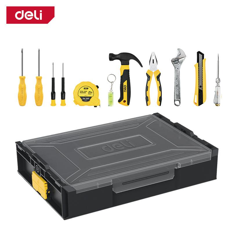 11-Piece Household Tool Set - 11Pcs طقم تلكوم علبة تكديس