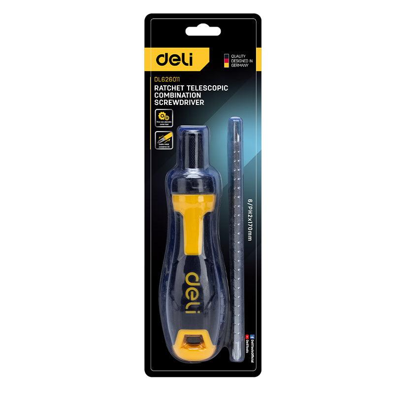 2 In 1 Ratchet Screwdriver (6.35x180mm) - مفك براغي بمفتاح جَزْر 2 في 1