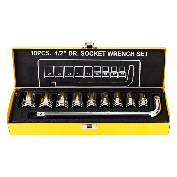 1/4" 10Pcs Socket Set - 10Pcs طقم 1/4" طربوش طقطاق