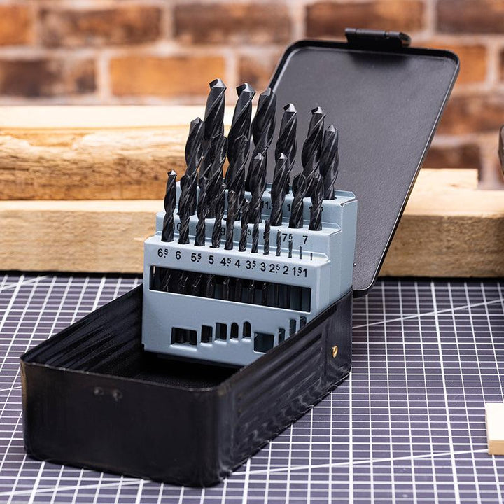 25Pcs Hss Drill Bit Set - مجموعة 25 قطعة من ريش الحفر HSS