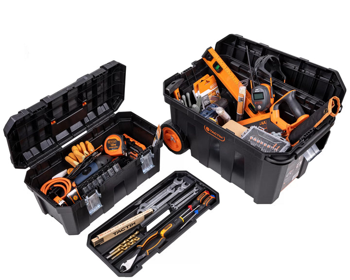 TX 2in1 Mobile Workshop Tool Box Set - طقم صندوقين عدّة متنقّلين 2 بواحد