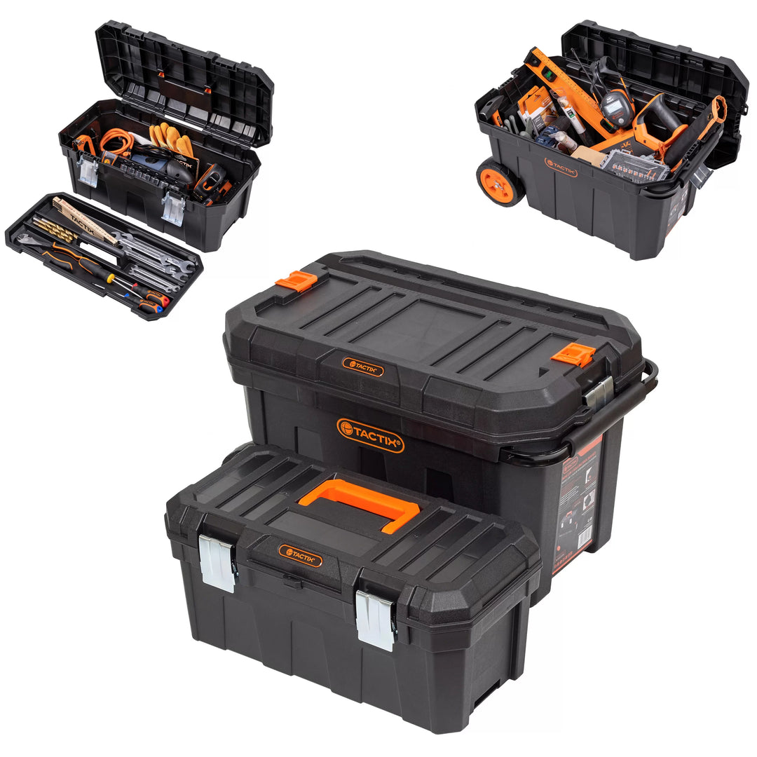 TX 2in1 Mobile Workshop Tool Box Set - طقم صندوقين عدّة متنقّلين 2 بواحد