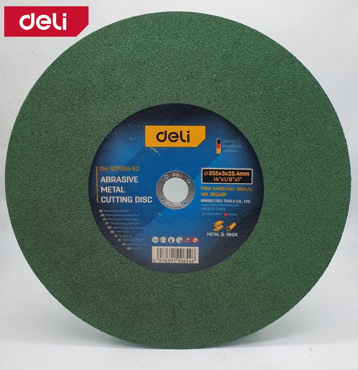 Deli Abrasive Metal Cutting Disc (355x3.0x25.4mm) - ديسك قص ستانلس صناعي