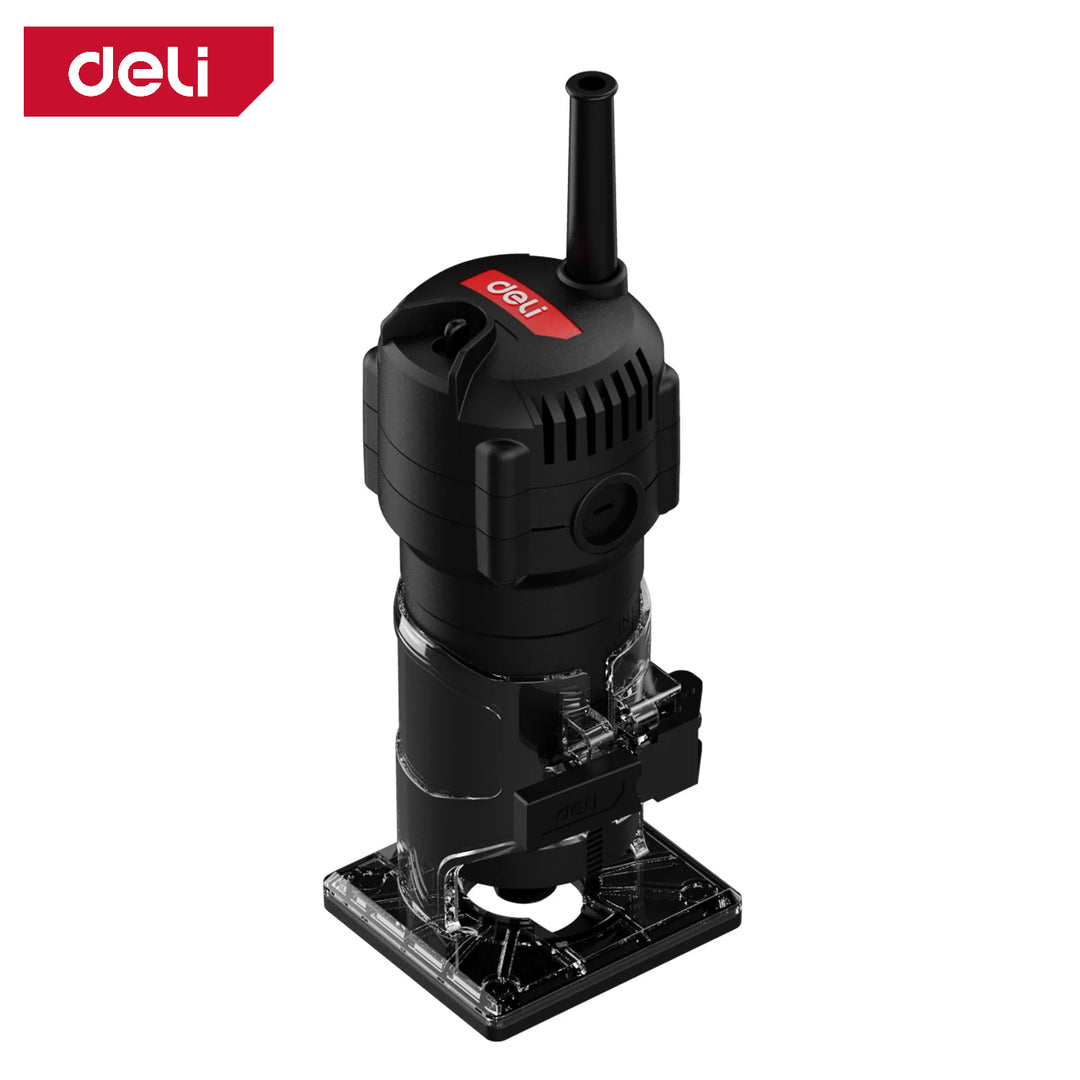 Deli 550W Laminate Trimmer Red Series - ماكينة تشذيب يدوية كهربائية
