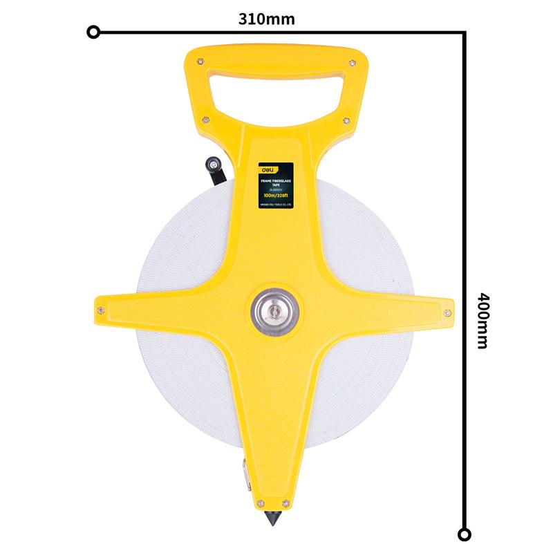 Fiberglass Measuring Tape (100m/328ft*14.5mm) - مازورة كيل براس فايبرغلاس