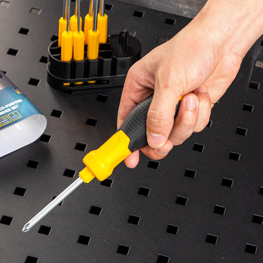 9 Pcs Interchangeable Screwdriver Set - ‎مجموعة مفكات براغي قابلة للتغيير – 9 قطع