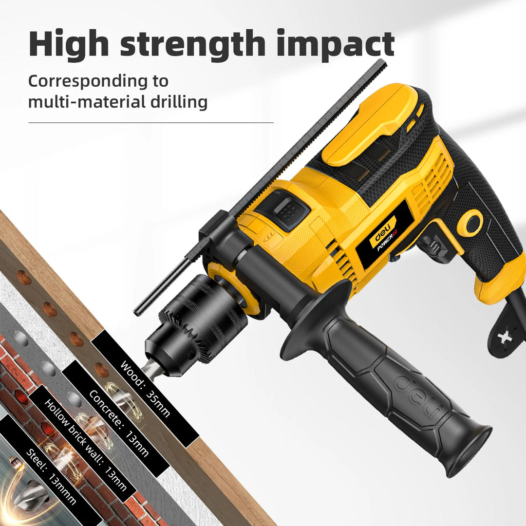 Deli 650W Hammer Impact Drill - مقدح صناعي