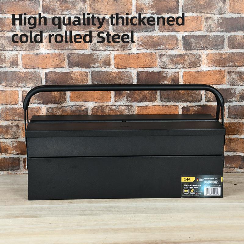 3-Tray Cantilever Steel Tool Box - صندوق أدوات فولاذي 3 طبقات