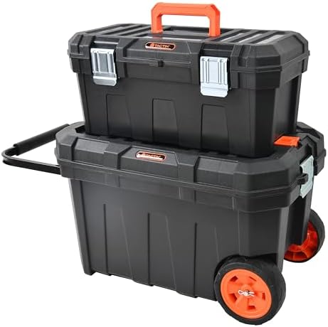 TX 2in1 Mobile Workshop Tool Box Set - طقم صندوقين عدّة متنقّلين 2 بواحد
