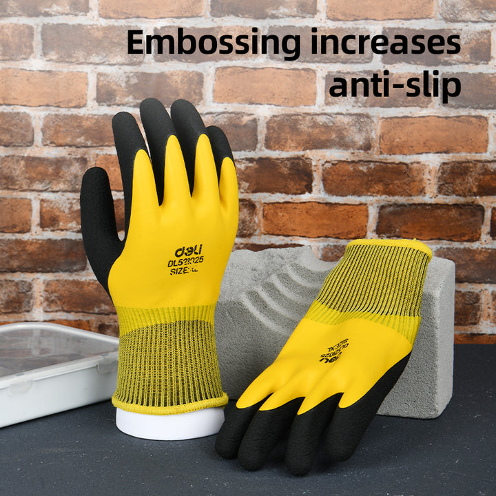 Heavy Duty Latex Gloves (12 Pairs) Size XL - قفازات لاتكس