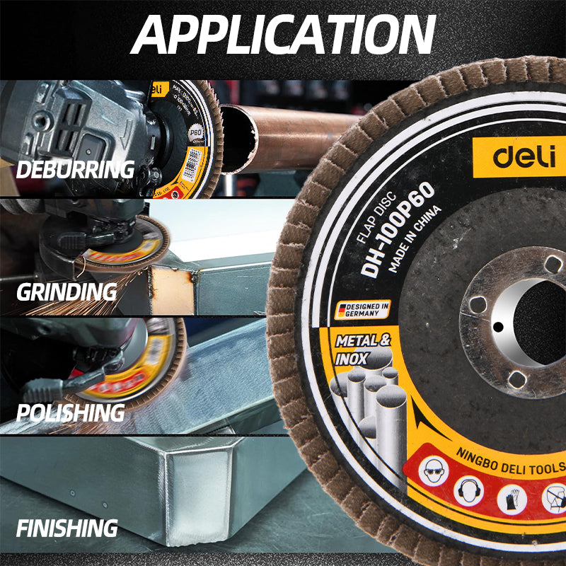 Flap Grinding Disc 115mm (100 Grit) - ديسك مدرج بني