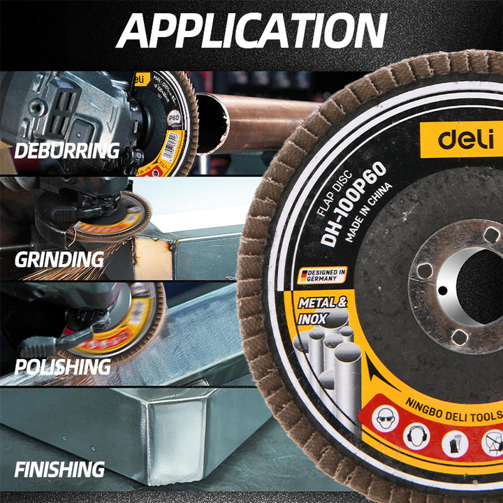 Flap Grinding Disc 115mm (100 Grit) - ديسك مدرج بني