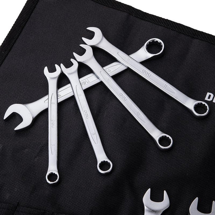 14 Pcs Combination Spanner Set - (14) طقم شق مسنن