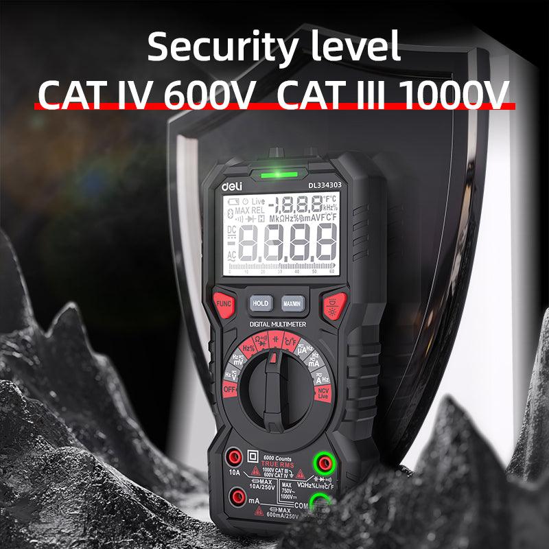 Digital Multimeter (3 5/6 CAT IV 600V) (6k Display) - ساعة فحص