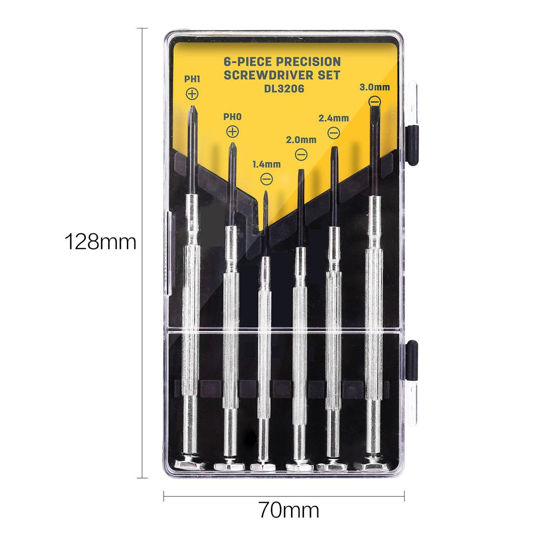 6 Pcs Set Clock Precision Screwdriver - طقم مفكات نواعم