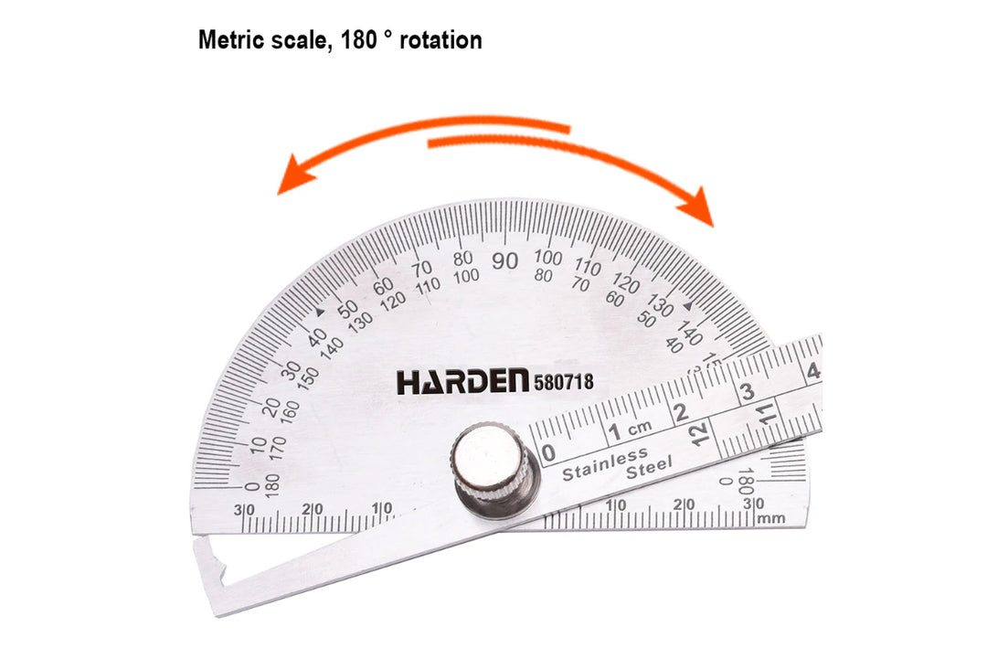 Bevel Protractor Angle Ruler 90x150mm - منقلة زوايا معدنية