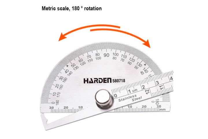 Bevel Protractor Angle Ruler 90x150mm - منقلة زوايا معدنية