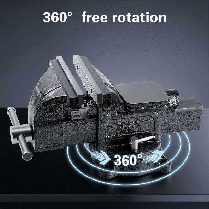 4" Heavy Duty Iron Bench Vice - 4'' ﺔﻣﺰﻠﻣ ﺔﻟوﺎط ﺔﻛﺮﺤﺘﻣ