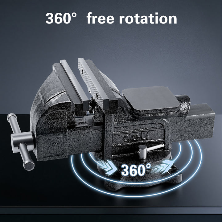 4" Heavy Duty Iron Bench Vice - 4'' ﺔﻣﺰﻠﻣ ﺔﻟوﺎط ﺔﻛﺮﺤﺘﻣ