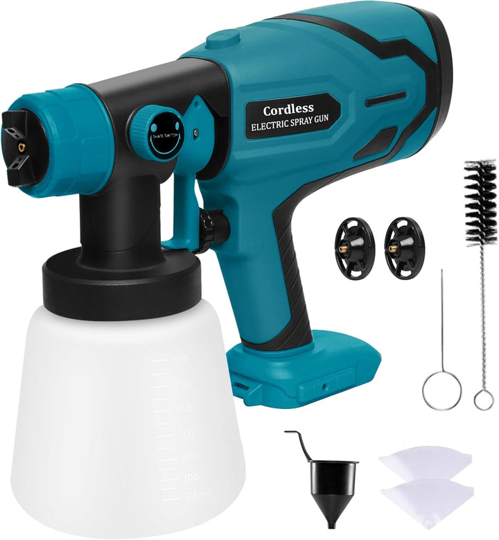 20V Cordless Paint Spray Gun - فرد رش بويا شغّال عالبطارية