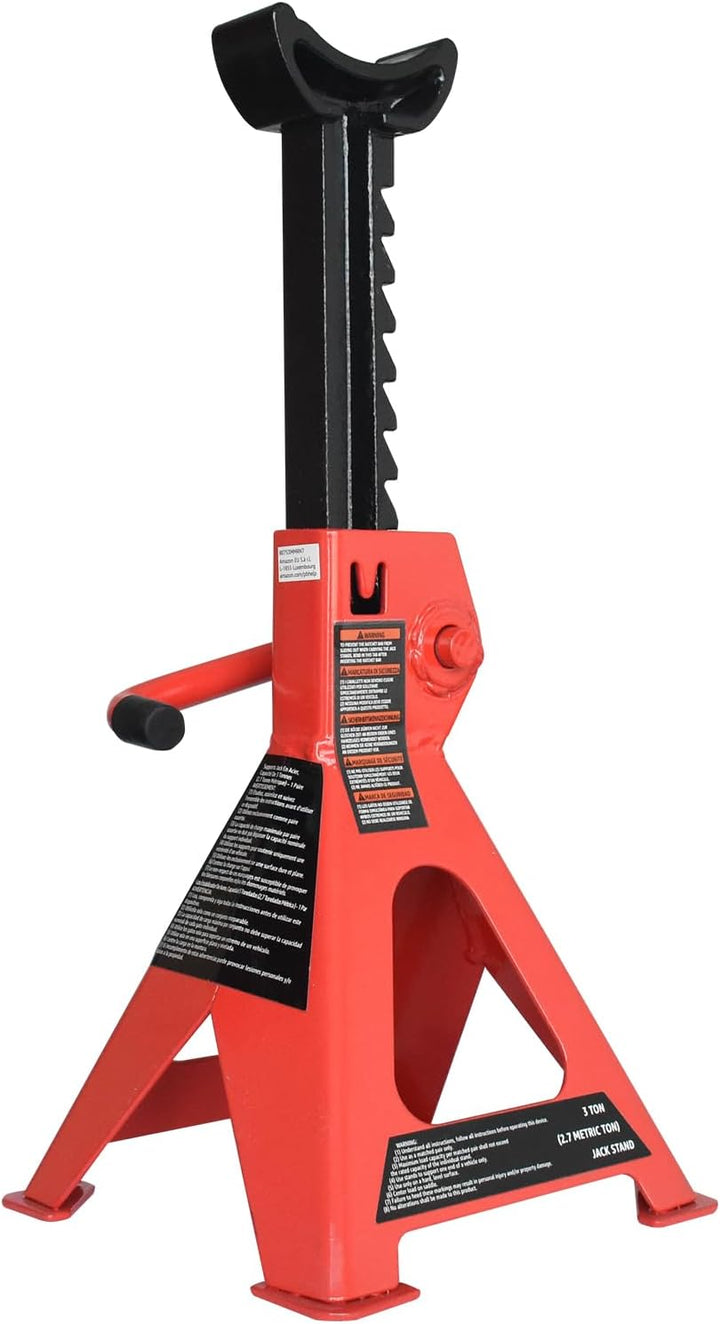 3Ton Adjustable Jack Stand Set 2 Pcs - عفريت 3 طن قابل لتعديل الارتفاع – طقم 2 قطع