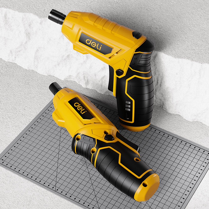 Deli 4V Lithium-ion Cordless Screwdriver 15pc Set (3N.m) - مفك بطارية قلم + شنطة + اكسسوار