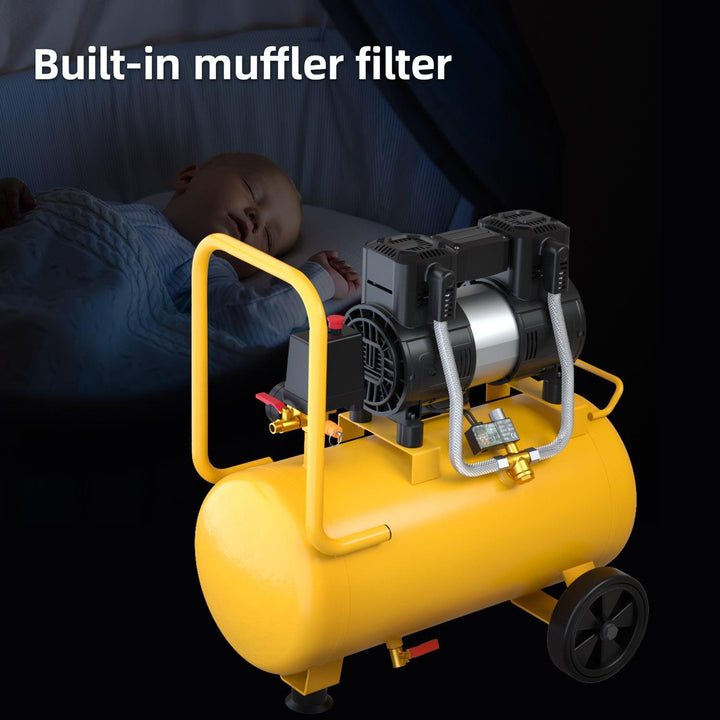 Air Compressor (25L - 1.6HP) - كومبرسور هواء بدون زيت