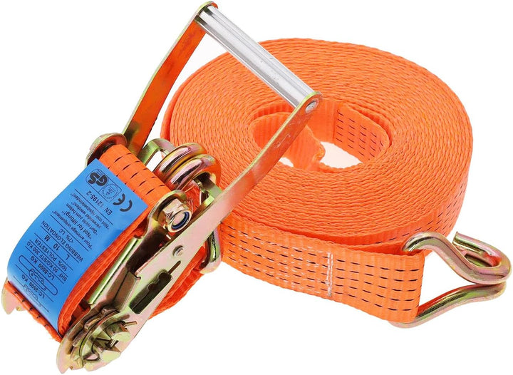 Ratchet Tie Down Strap with Double J-Hooks - 4Ton Load - 2"x10m