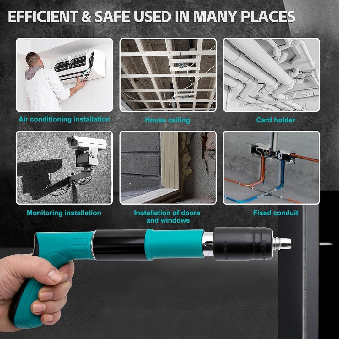 Manual Concrete Nail Gun Kit for Concrete and Brick - فرد تبشيم