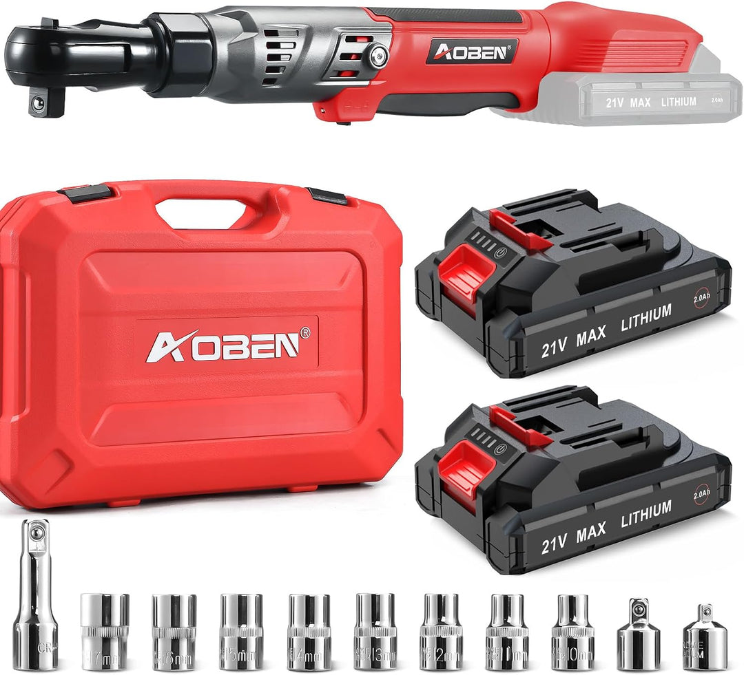 1/2" Heavy Duty Drive Battery Ratchet Set - راتشيت بطارية Heavy Duty مع طقم لوازم