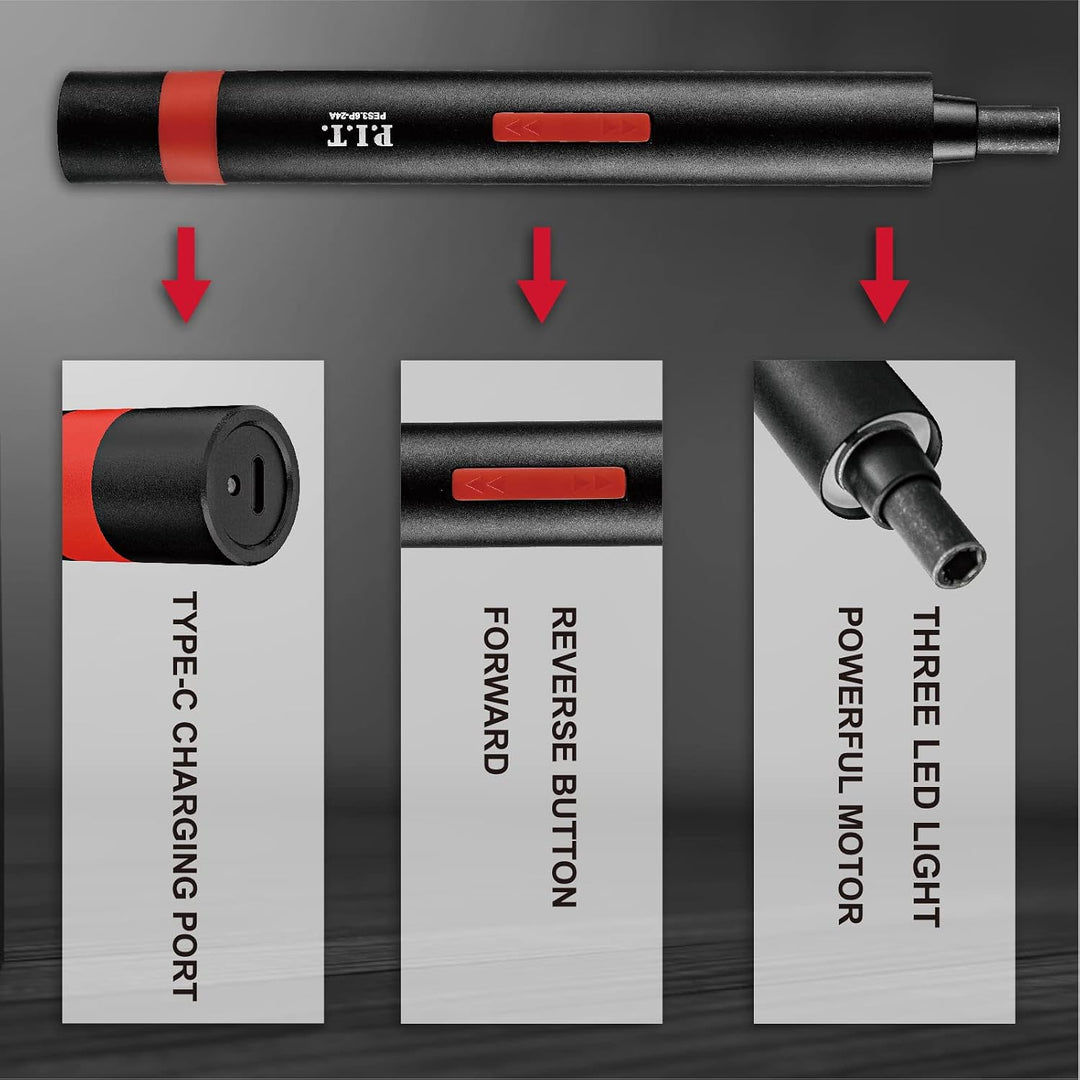 P.I.T Electric Precision Magnetic Screwdriver 26Pcs Set - مفك براغي كهربائي دقيق