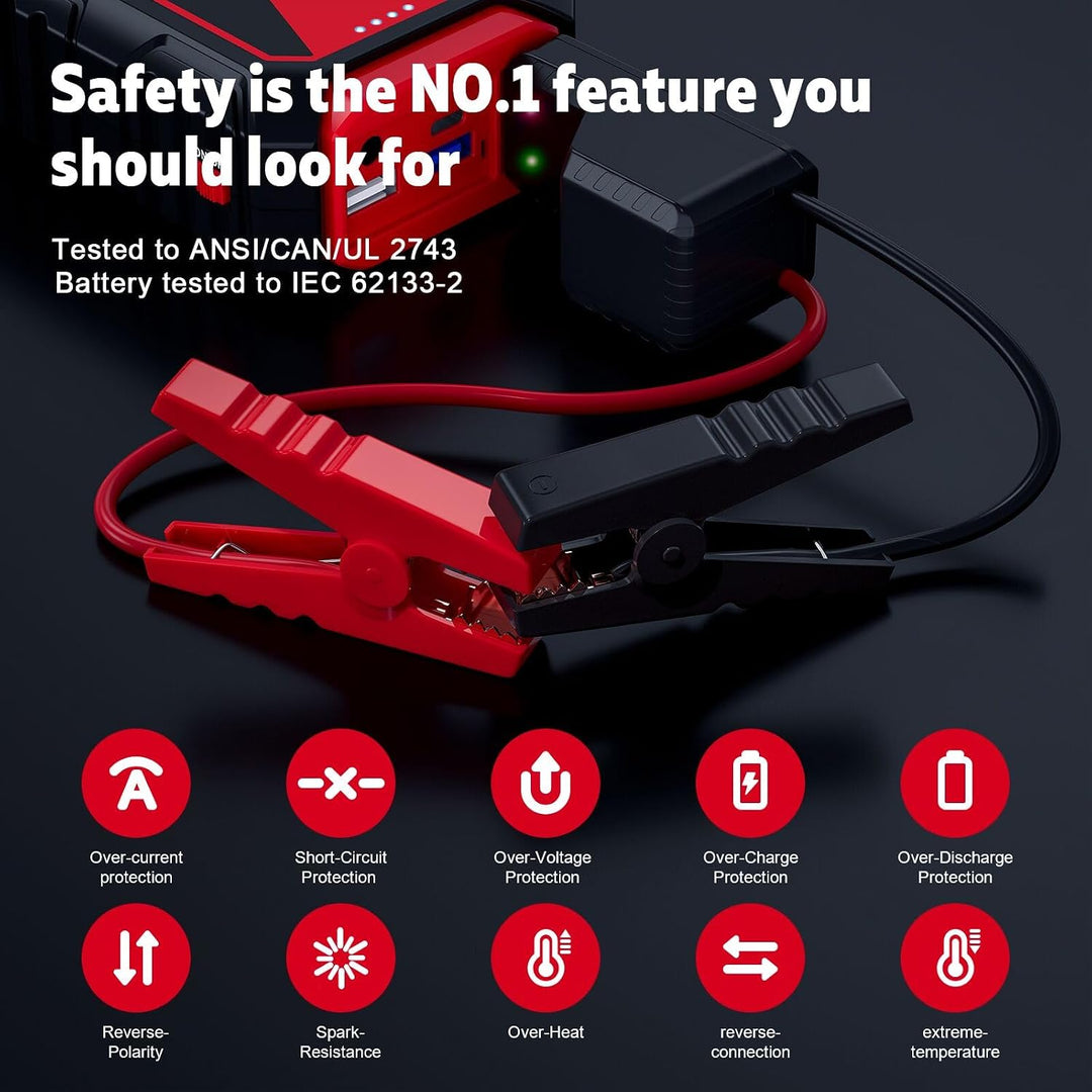 Emergency Battery Jump Starter 600A - جهاز تشغيل بطارية السيارة