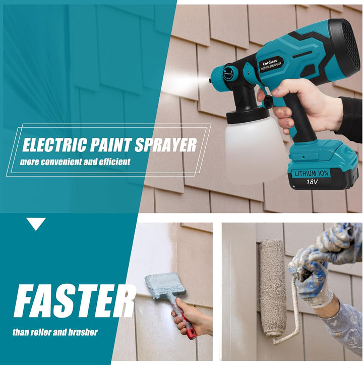20V Cordless Paint Spray Gun - فرد رش بويا شغّال عالبطارية