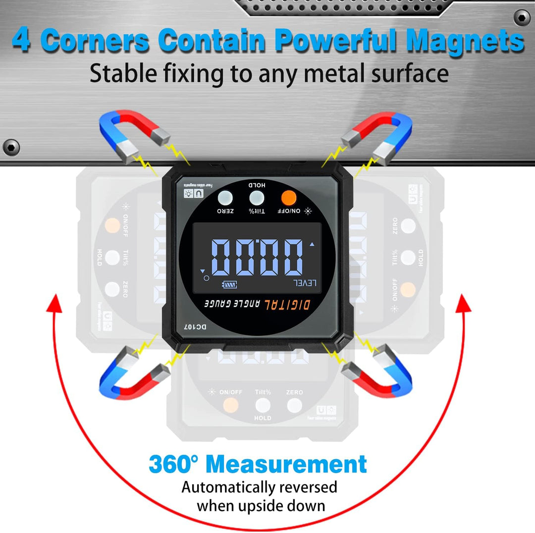 Digital Angle Inclinometer Magnetic Dual Laser - زيبا ديجيتال لقياس الزوايا
