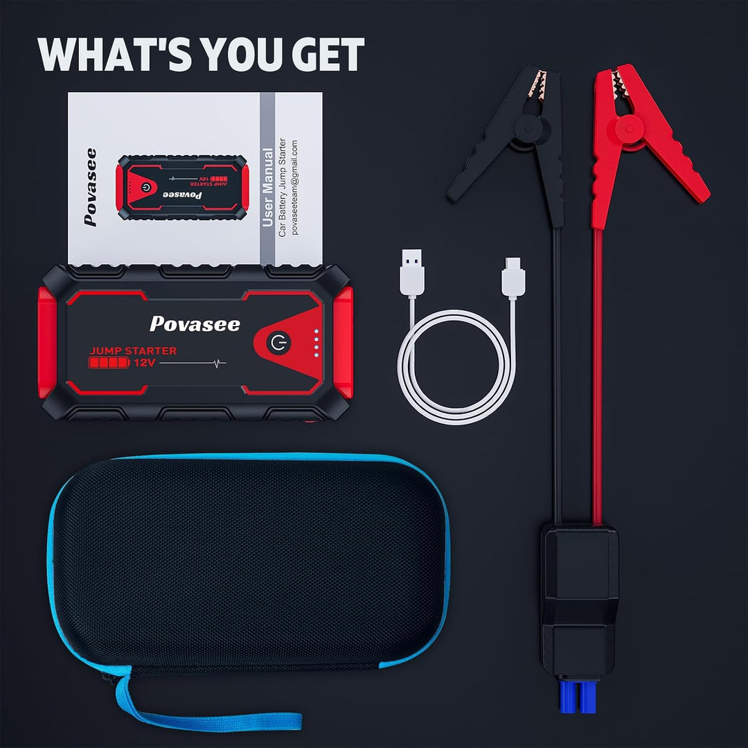 Emergency Battery Jump Starter 600A - جهاز تشغيل بطارية السيارة